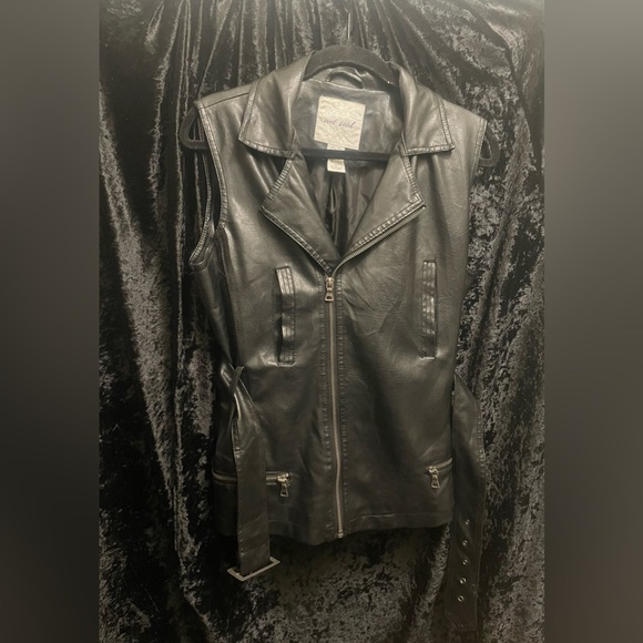 Wet Seal Leather Vest - Picture 1 of 5